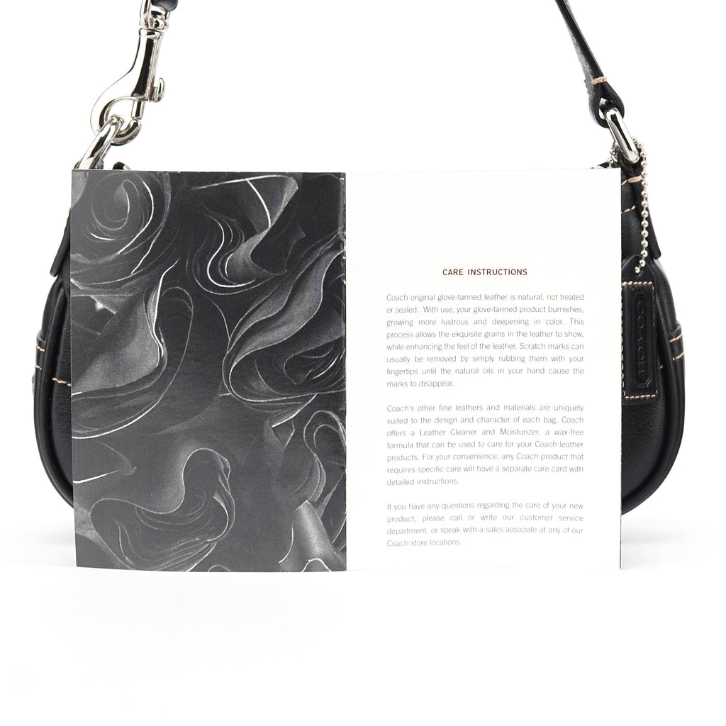 7542 Black Leather Soho Shoulder Bag