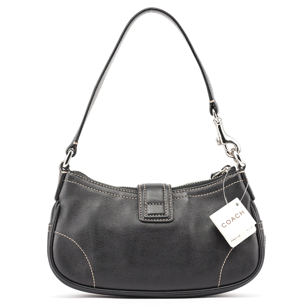 7542 Black Leather Soho Shoulder Bag