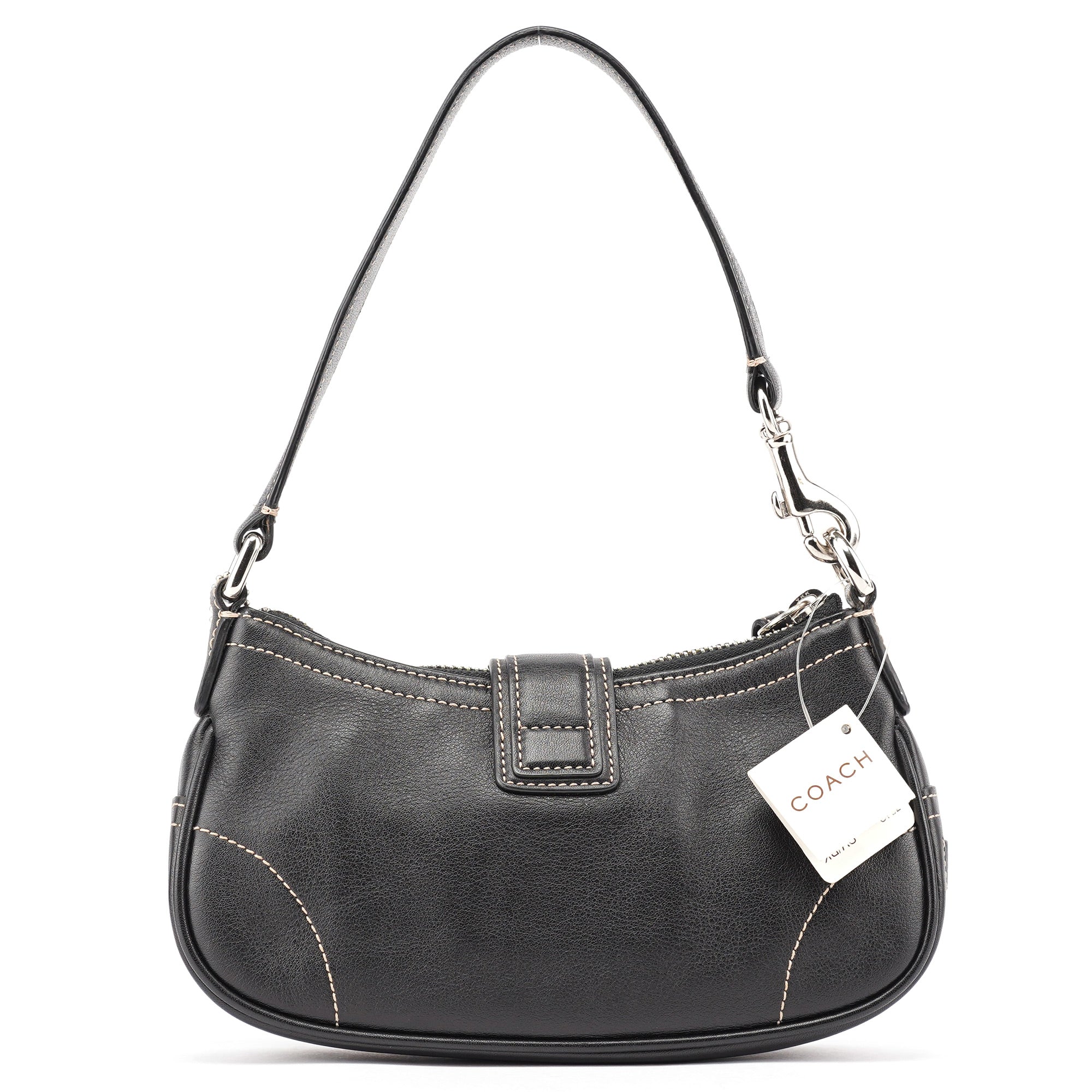 7542 Black Leather Soho Shoulder Bag