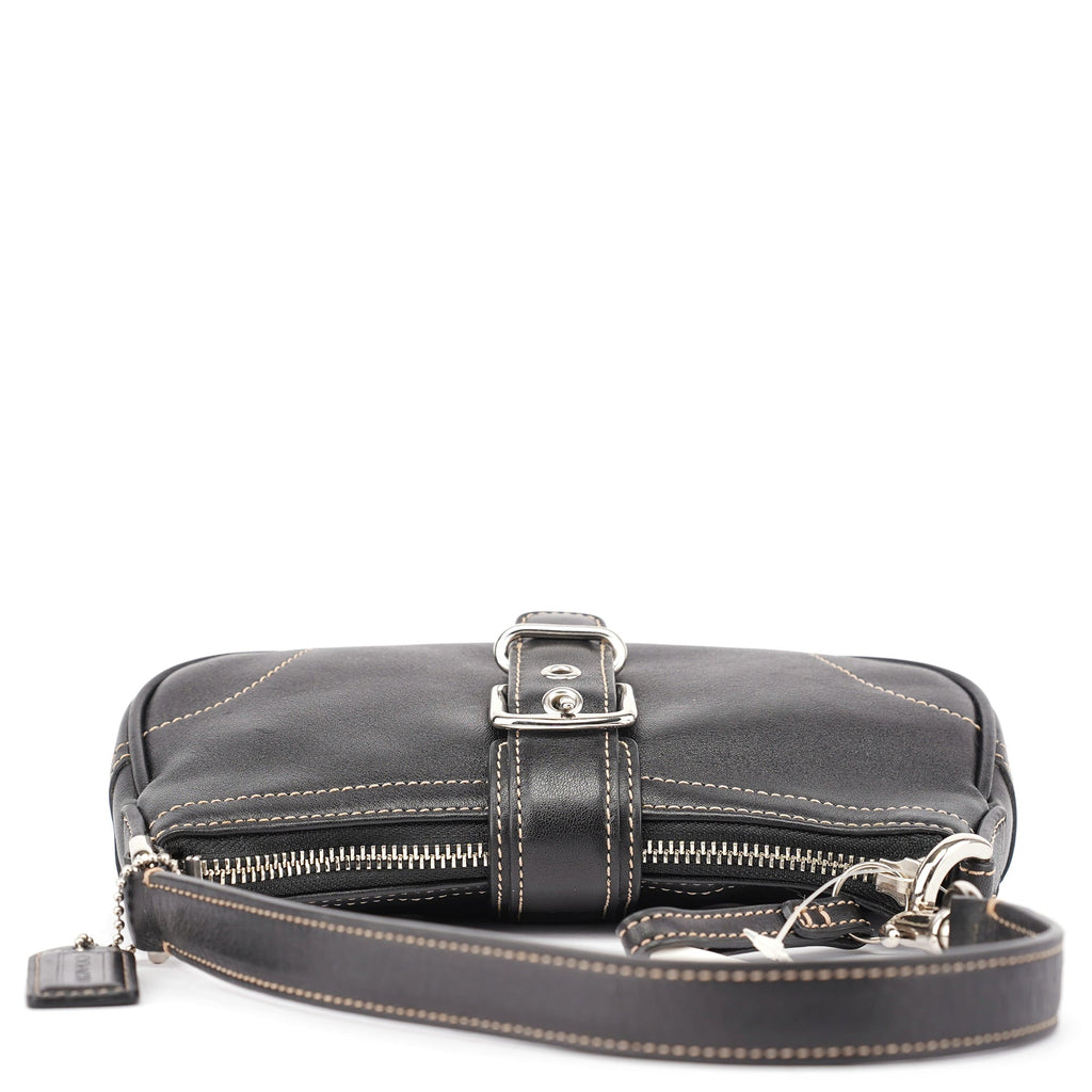 7542 Black Leather Soho Shoulder Bag