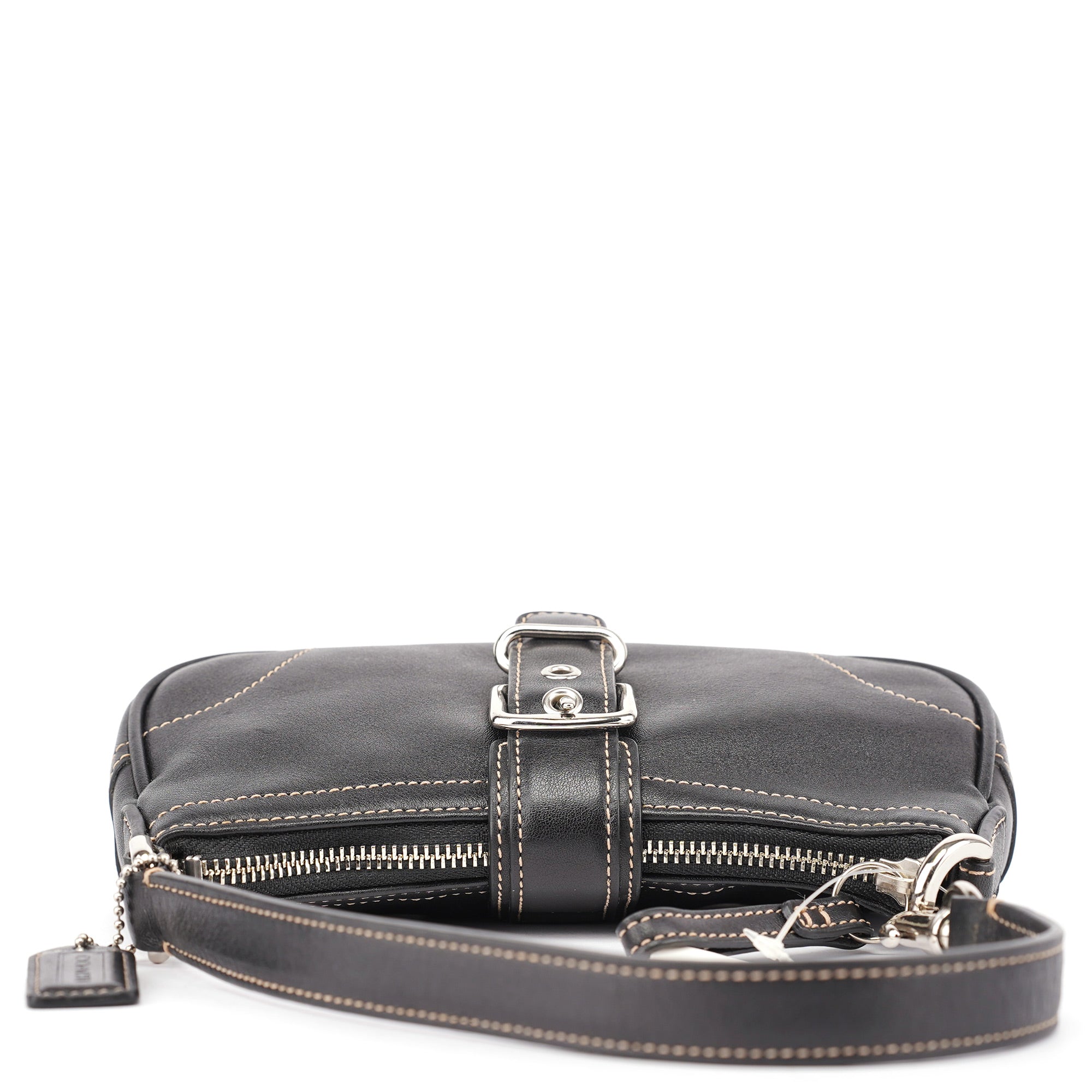 7542 Black Leather Soho Shoulder Bag