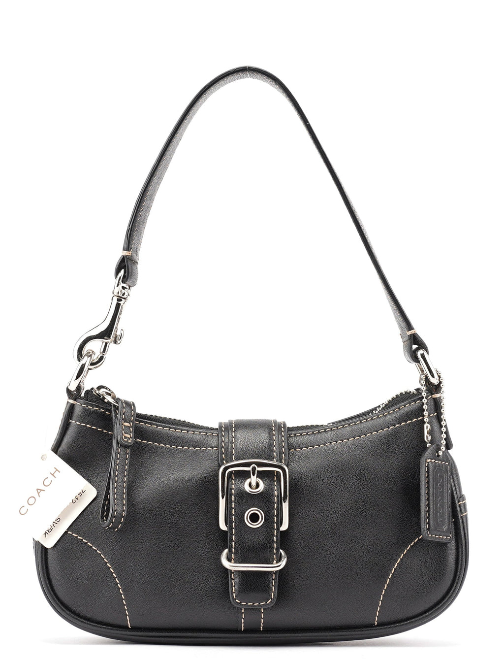 7542 Black Leather Soho Shoulder Bag