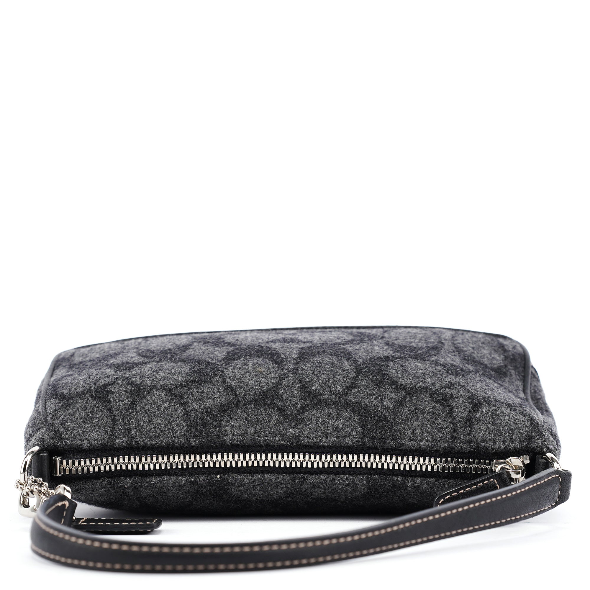 7720 Grey Wool Demi Shoulder Bag