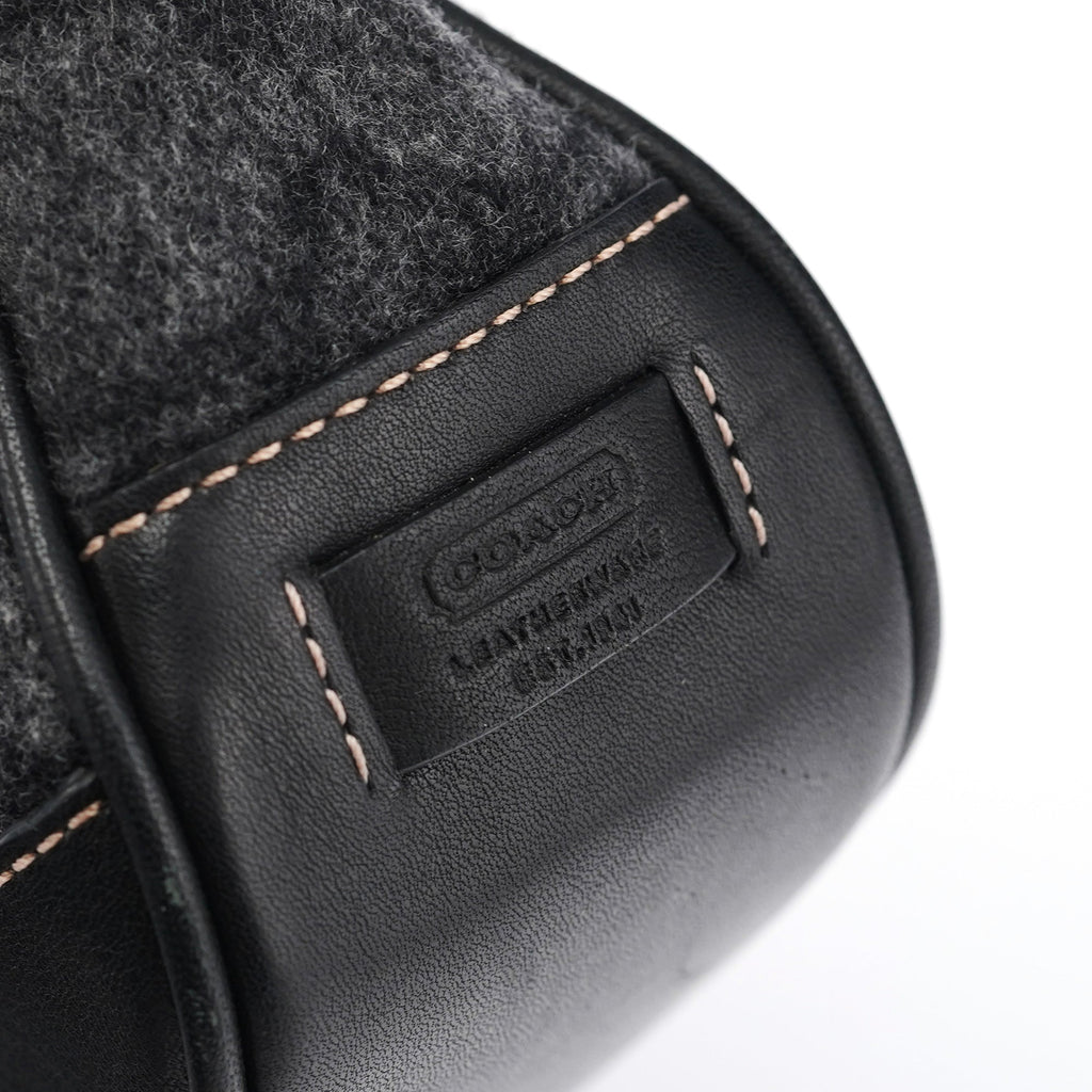 7720 Grey Wool Demi Shoulder Bag