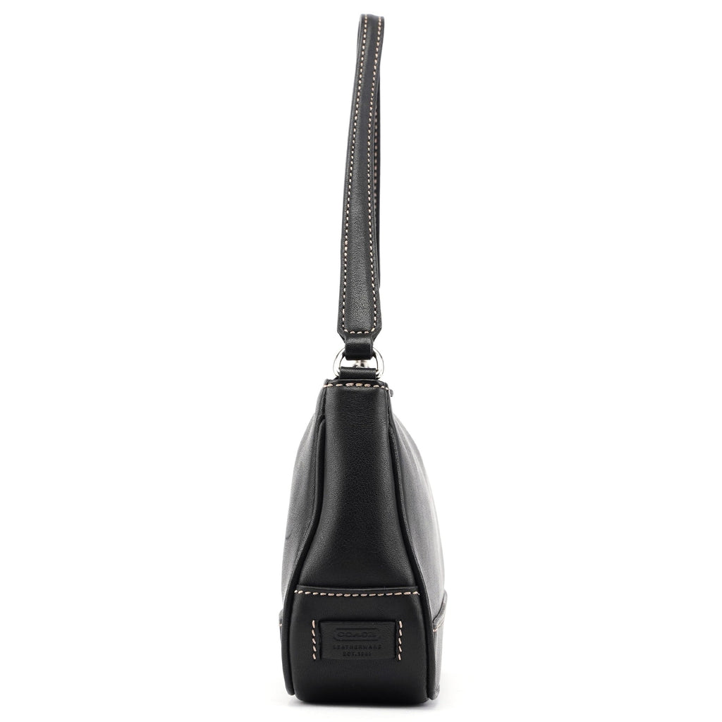 7785 Black Leather Signature Demi Bag