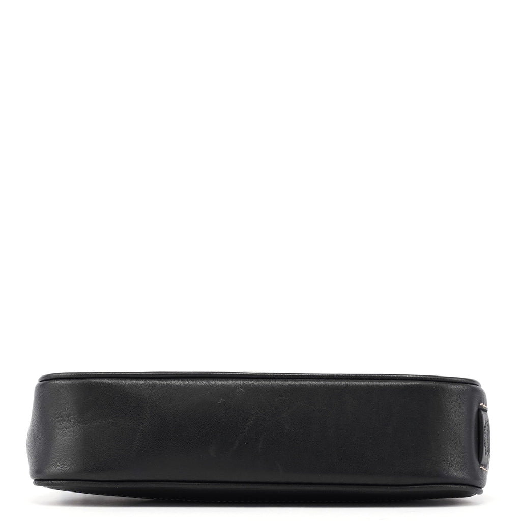 7785 Black Leather Signature Demi Bag