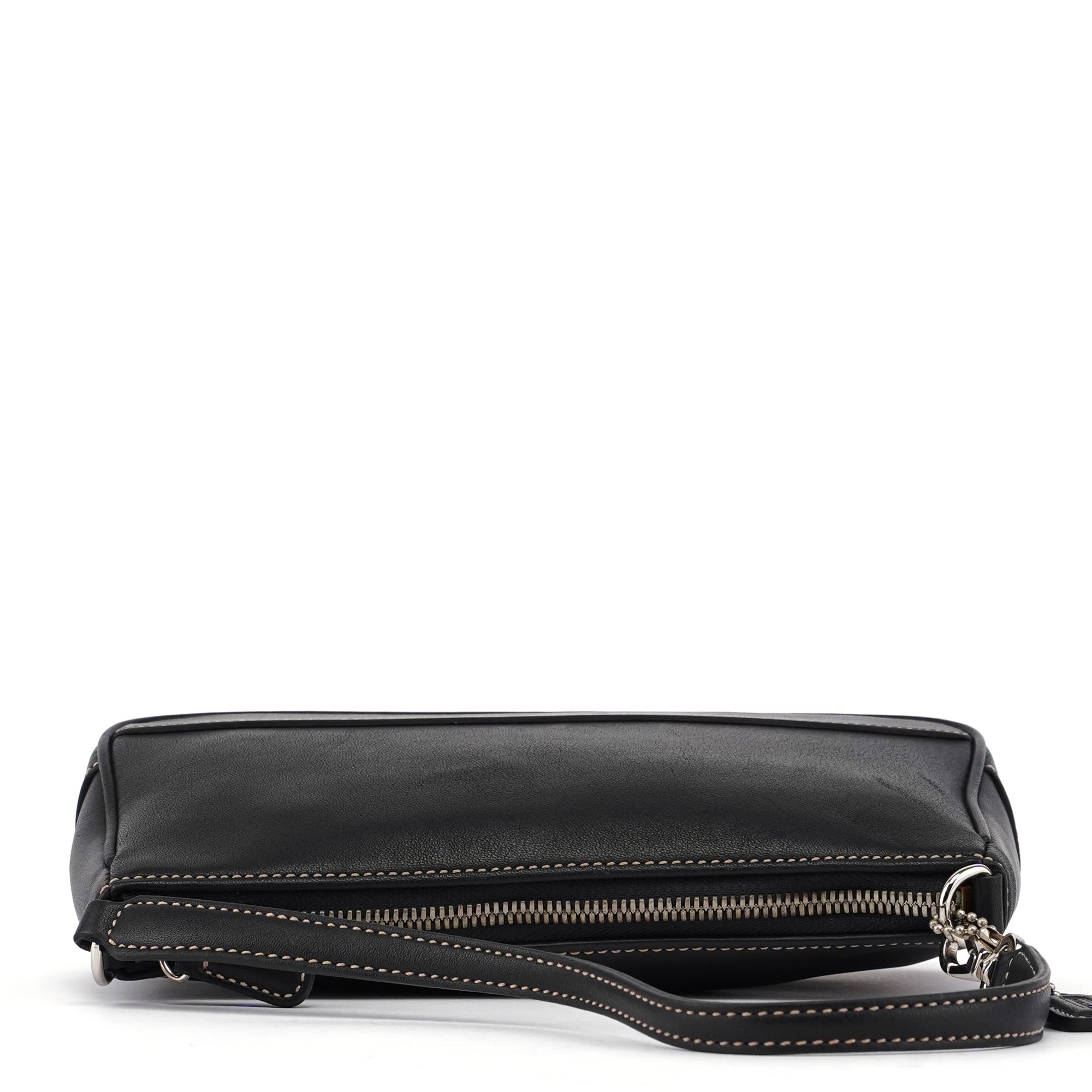 7785 Black Leather Signature Demi Bag