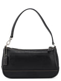 7785 Black Leather Signature Demi Shoulder Bag
