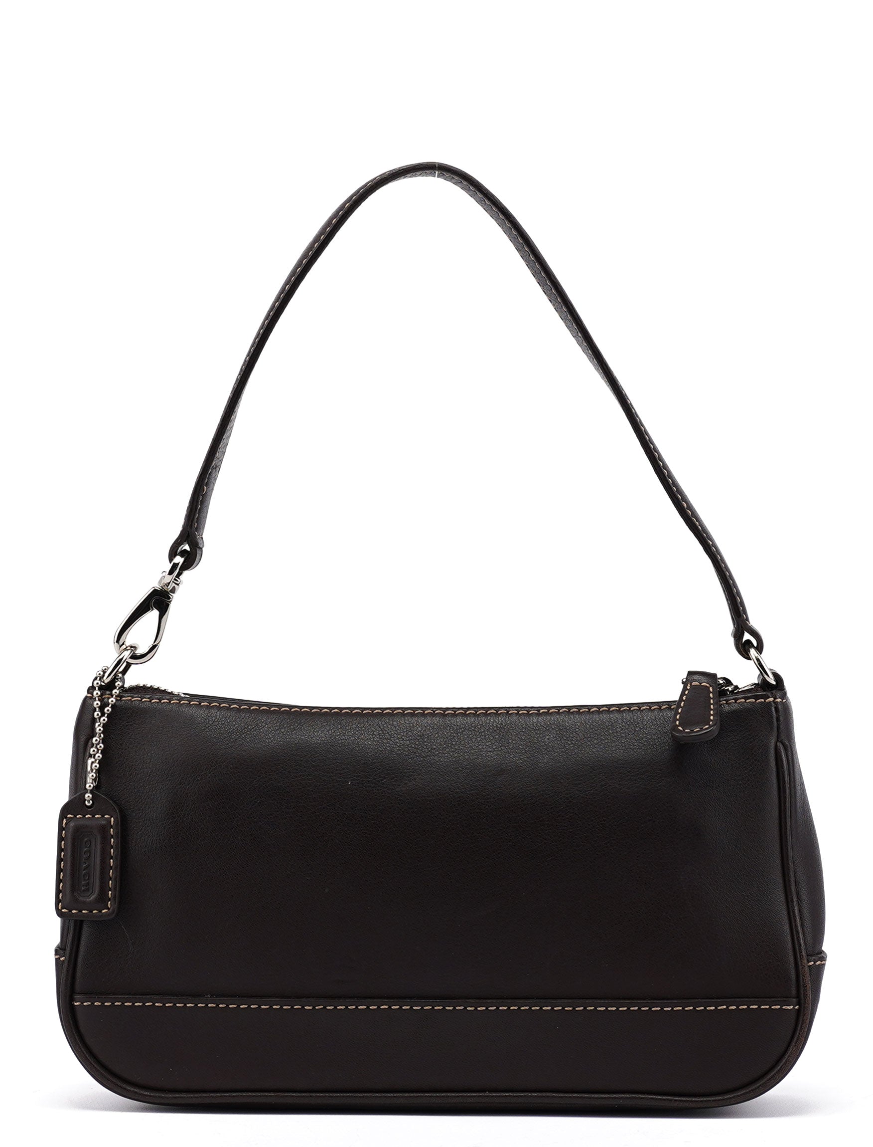 7785 Brown Leather Demi Bag