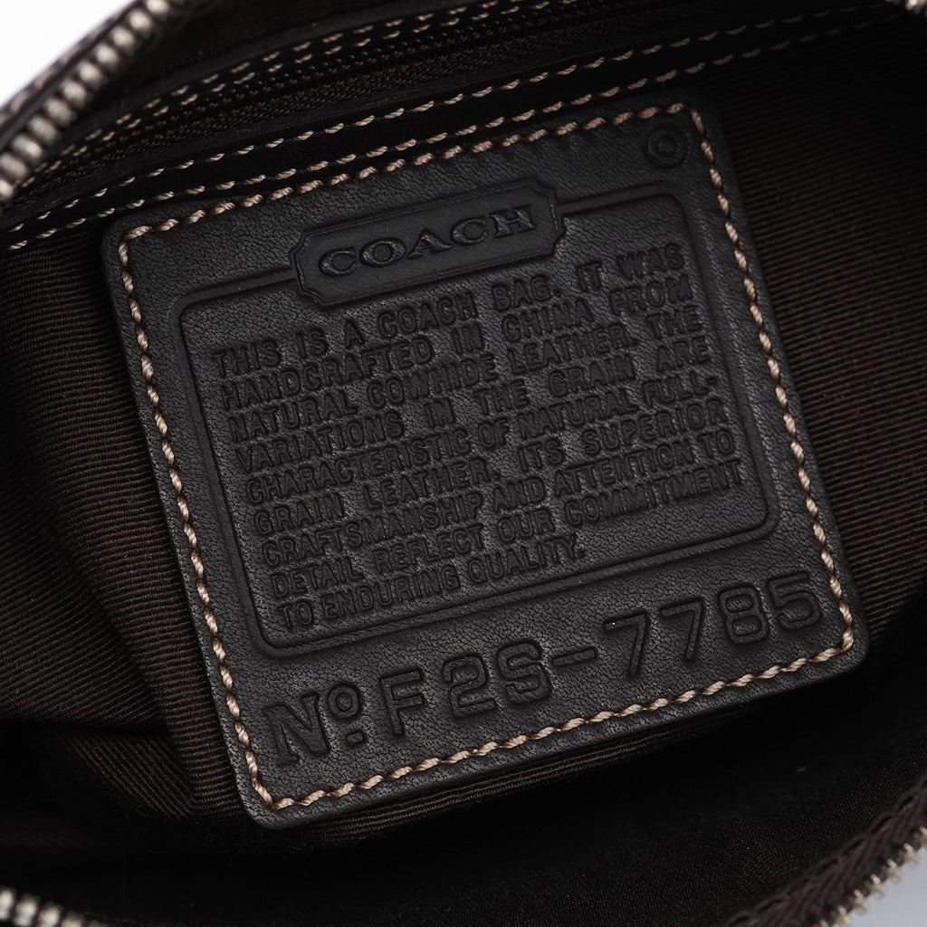 7785 Brown Leather Demi Bag