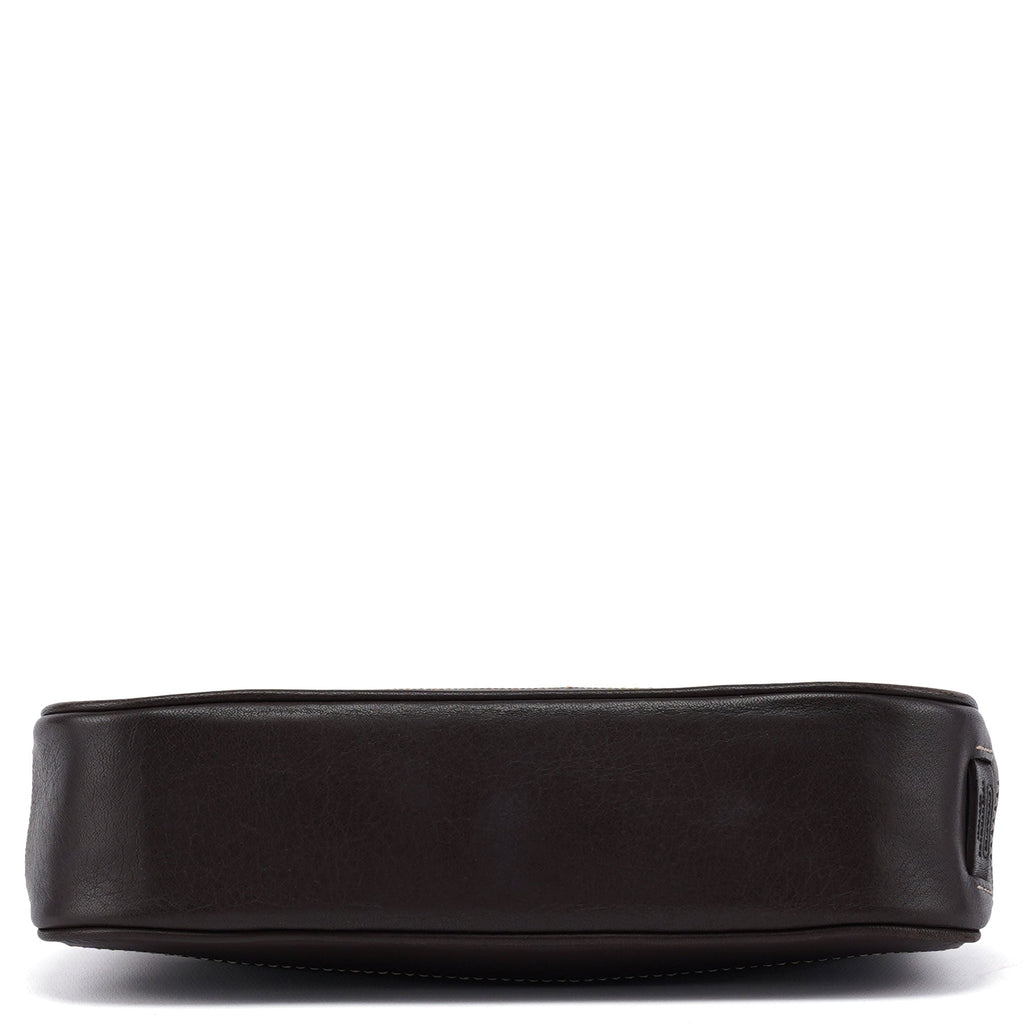7785 Brown Leather Demi Bag