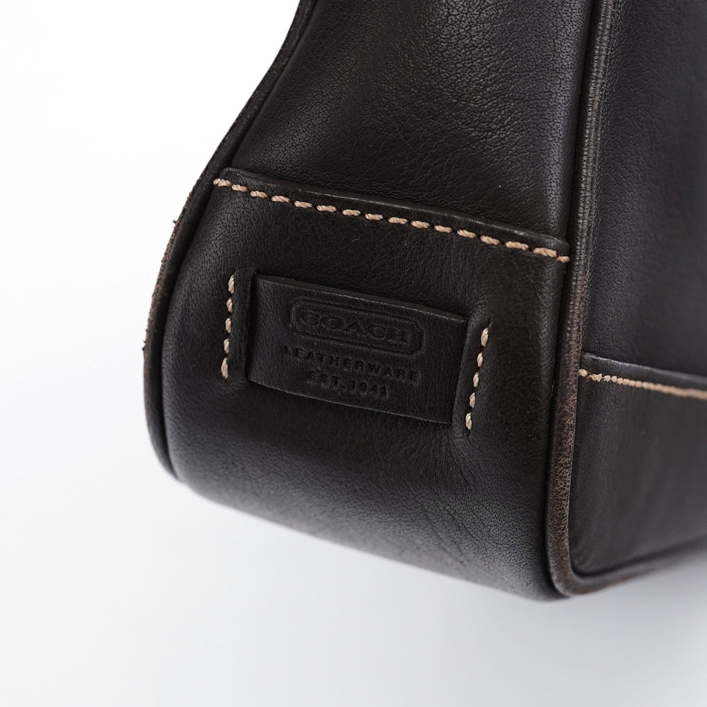7785 Brown Leather Demi Bag