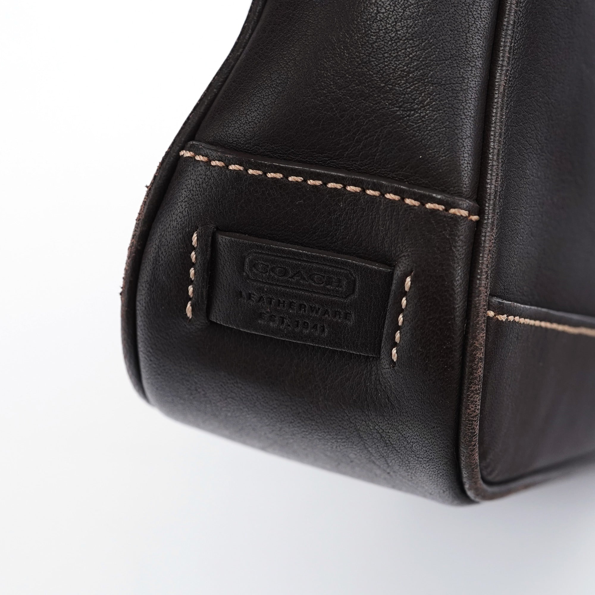 7785 Brown Leather Demi Bag