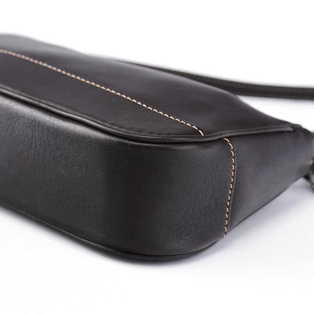 7785 Brown Leather Demi Bag