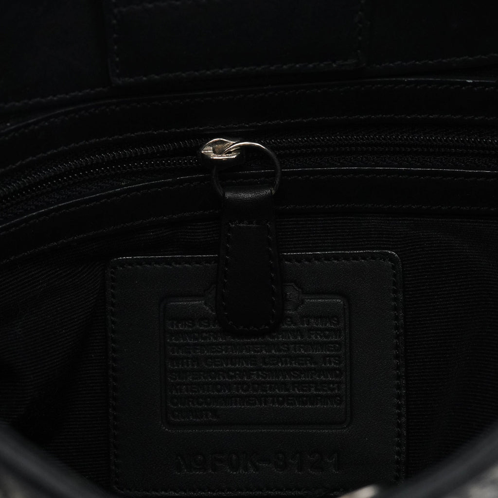 8121 Grey Herringbone Wool Shoulder Bag