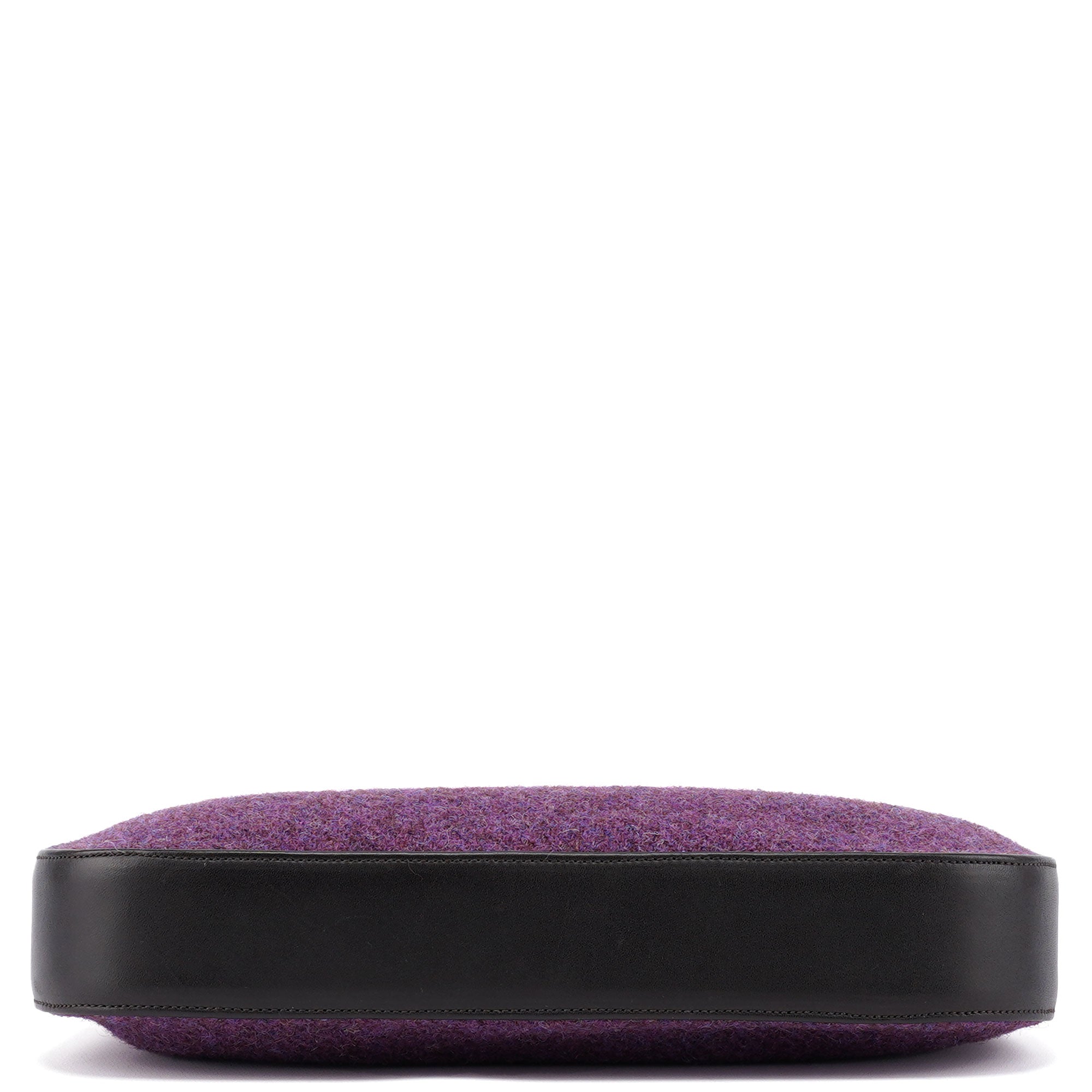 8125 Purple Wool Hobo Shoulder Bag