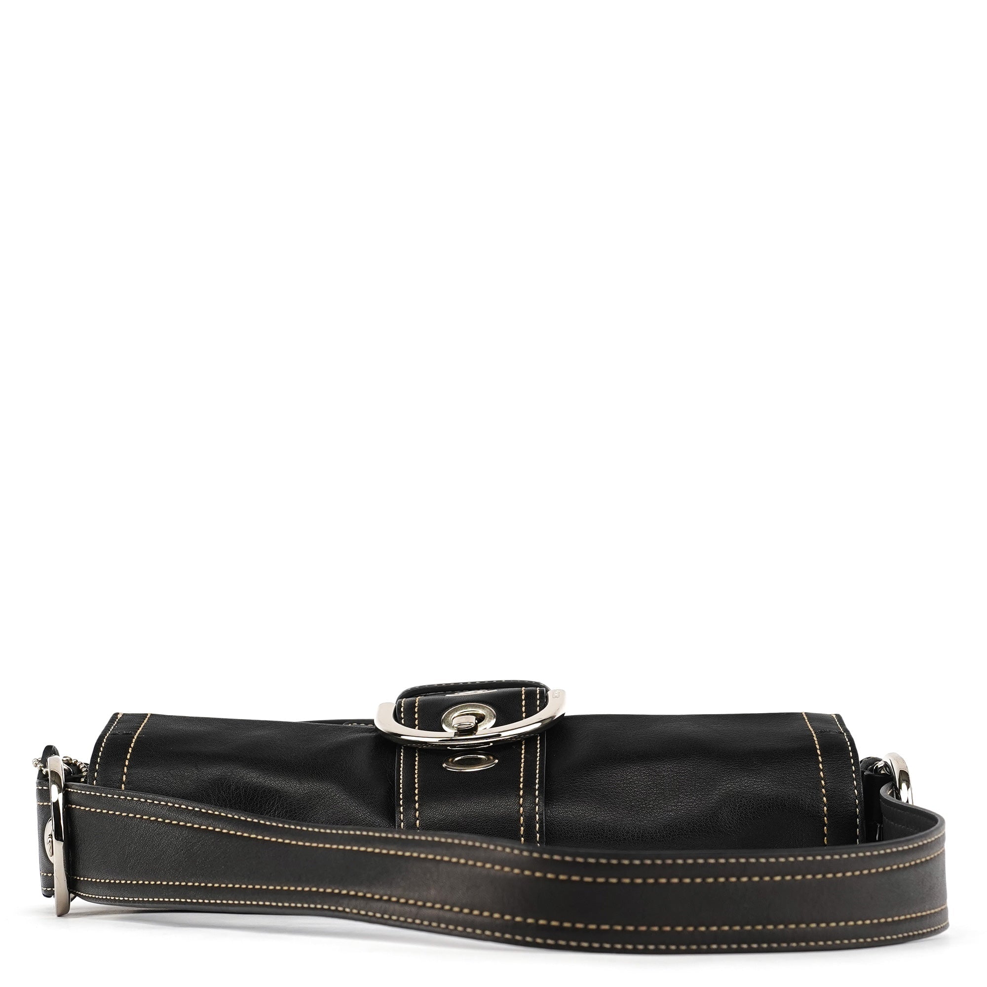 8A05 Black Leather Soho Shoulder Bag