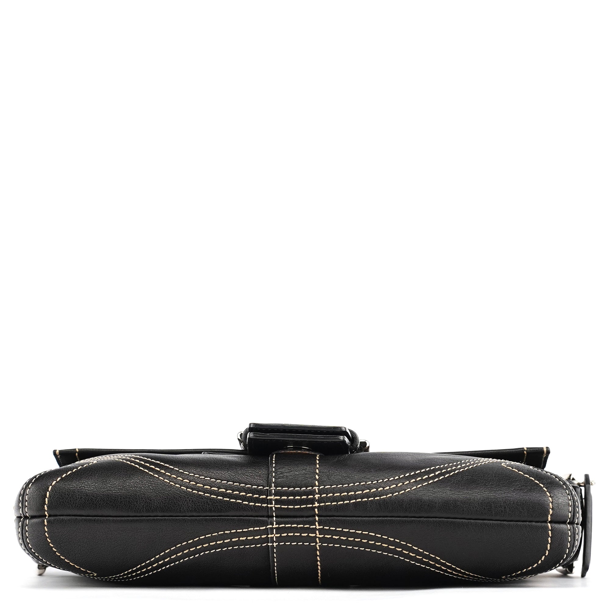 8A05 Black Leather Soho Shoulder Bag