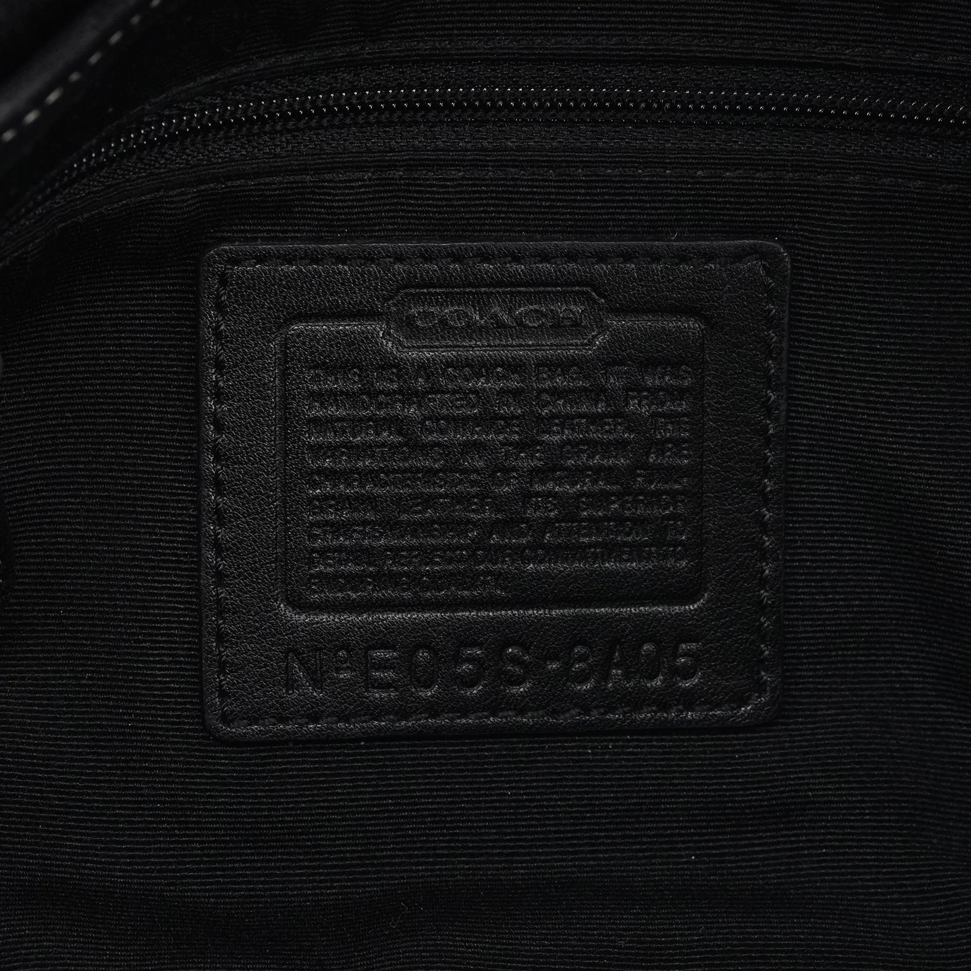 8A05 Black Leather Soho Shoulder Bag