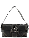 8A05 Black Leather Soho Shoulder Bag