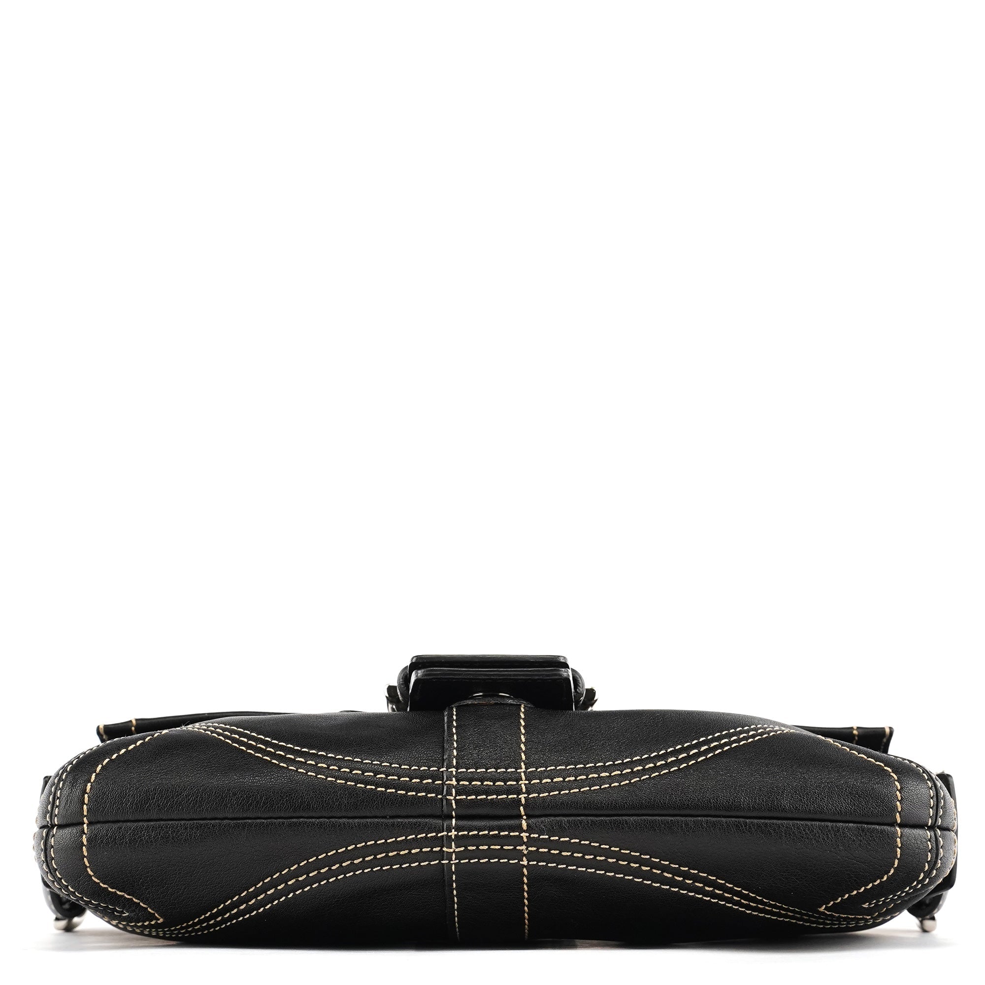 8A05 Black Leather Soho Shoulder Bag