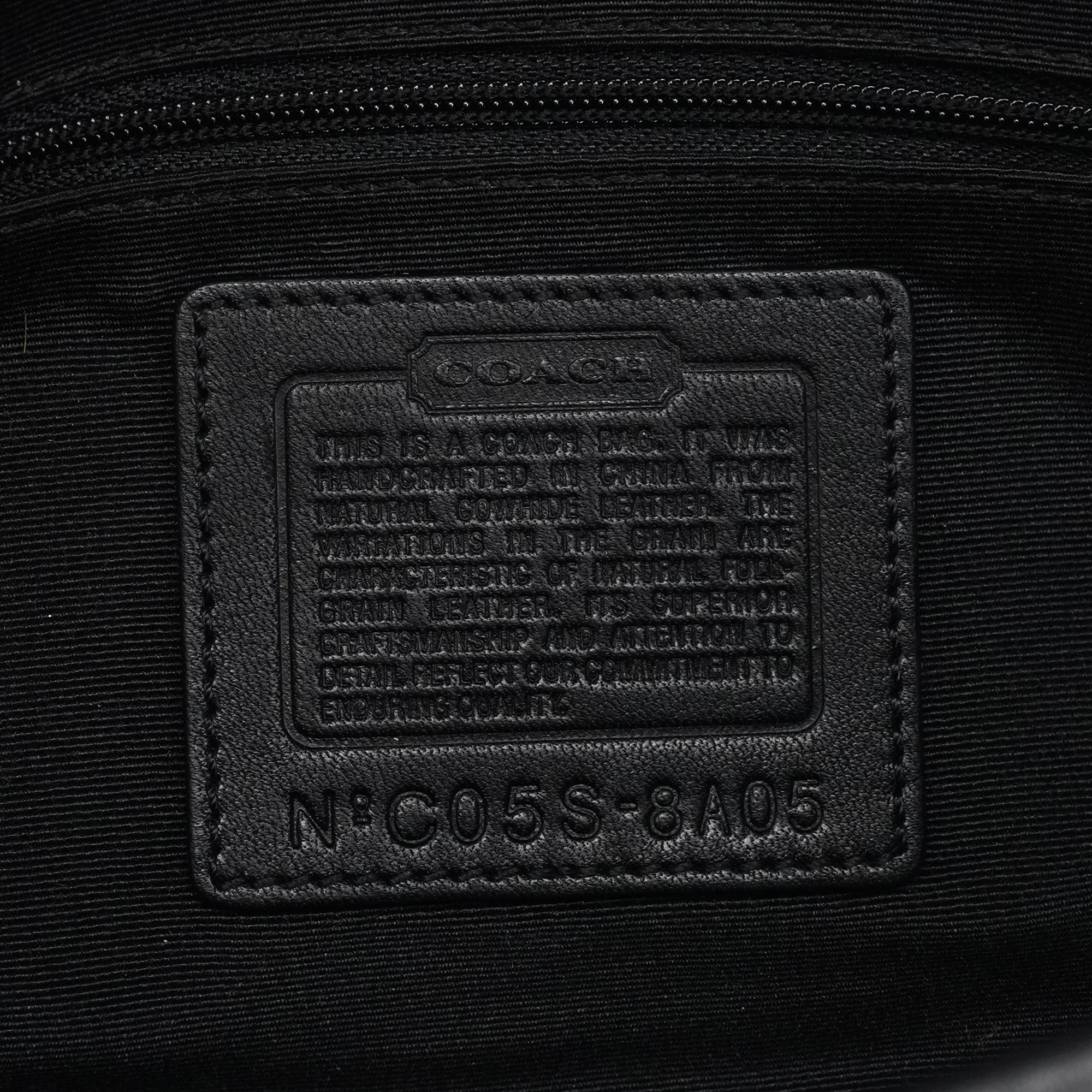 8A05 Black Leather Soho Shoulder Bag