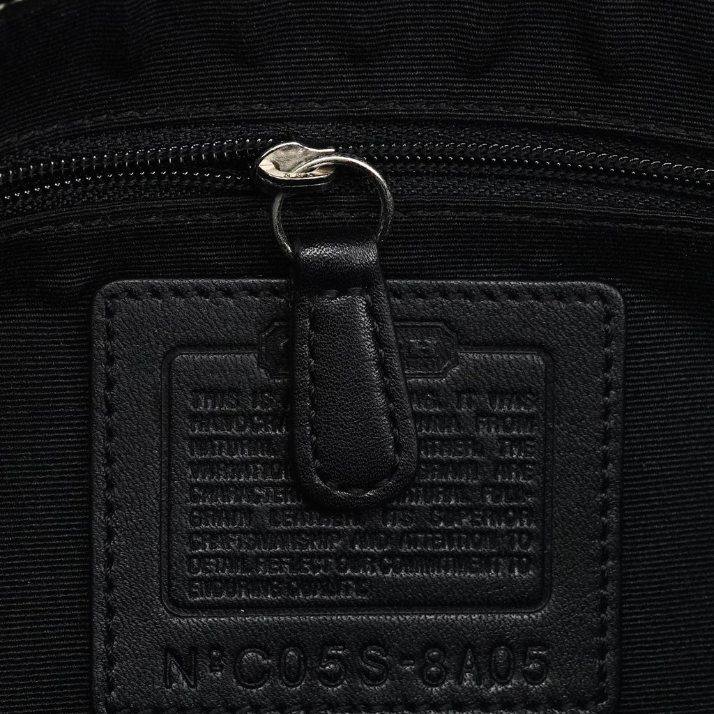 8A05 Black Leather Soho Shoulder Bag