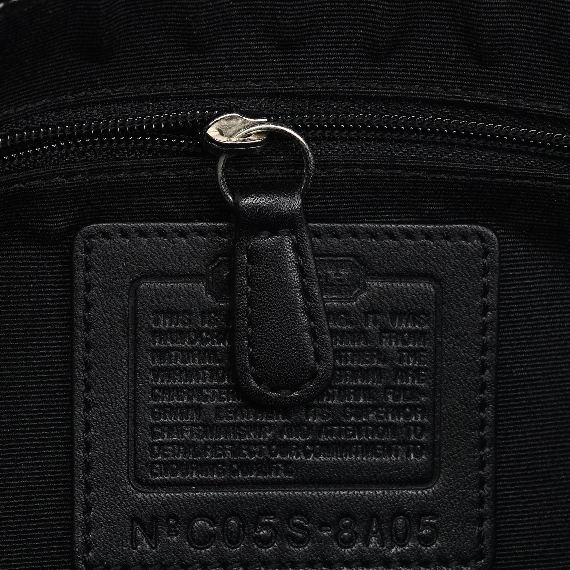 8A05 Black Leather Soho Shoulder Bag