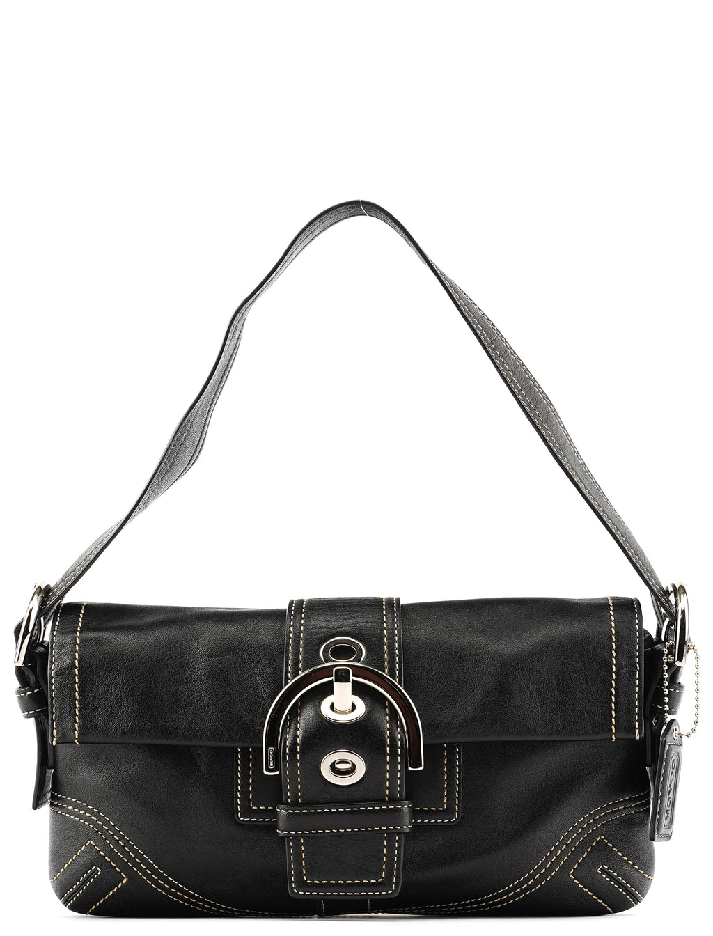 8A05 Black Leather Soho Shoulder Bag