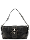 8A05 Black Leather Soho Shoulder Bag