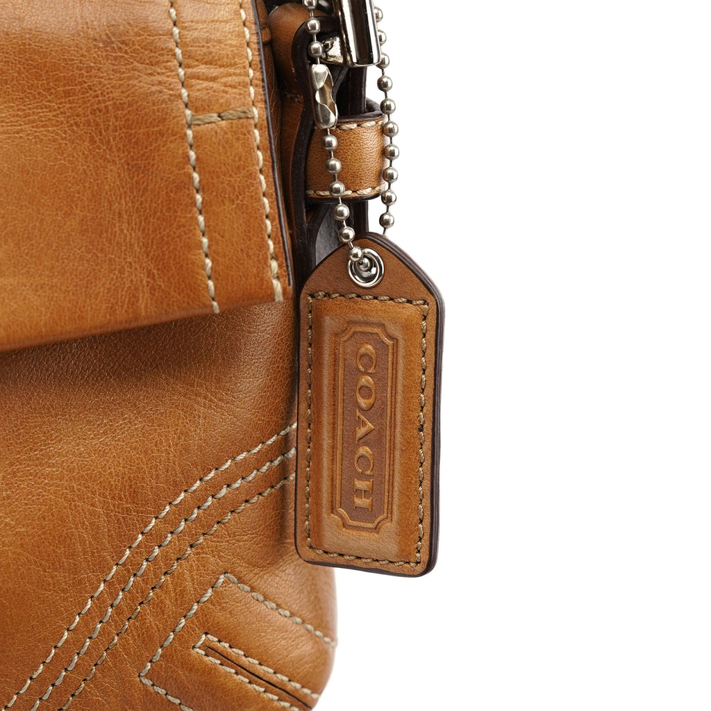 8A05 Brown Leather Soho Shoulder Bag