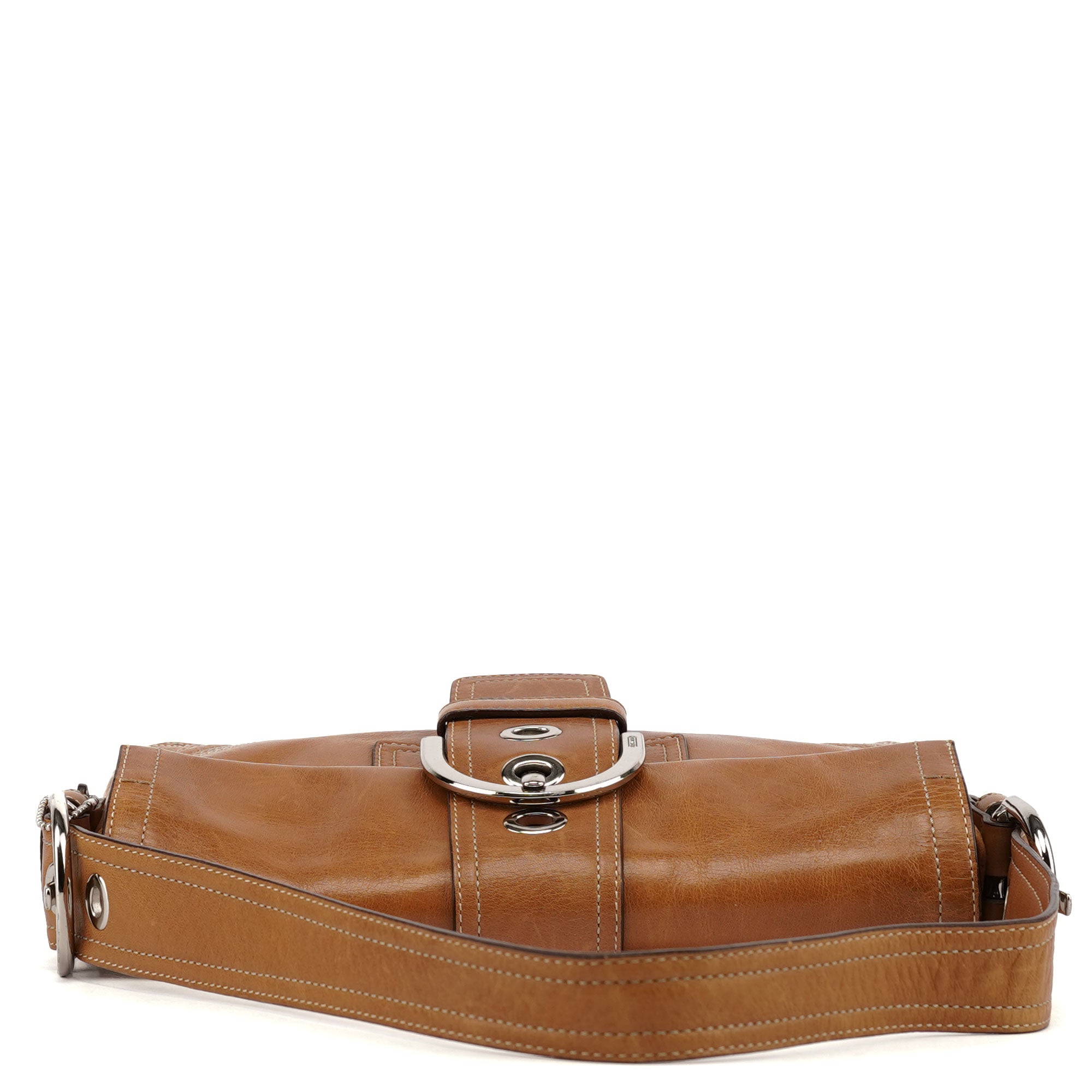 8A05 Brown Leather Soho Shoulder Bag