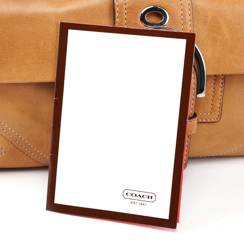 8A05 Camel Leather Soho Shoulder Bag