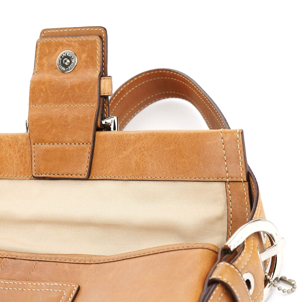 8A05 Tan Leather Soho Shoulder Bag