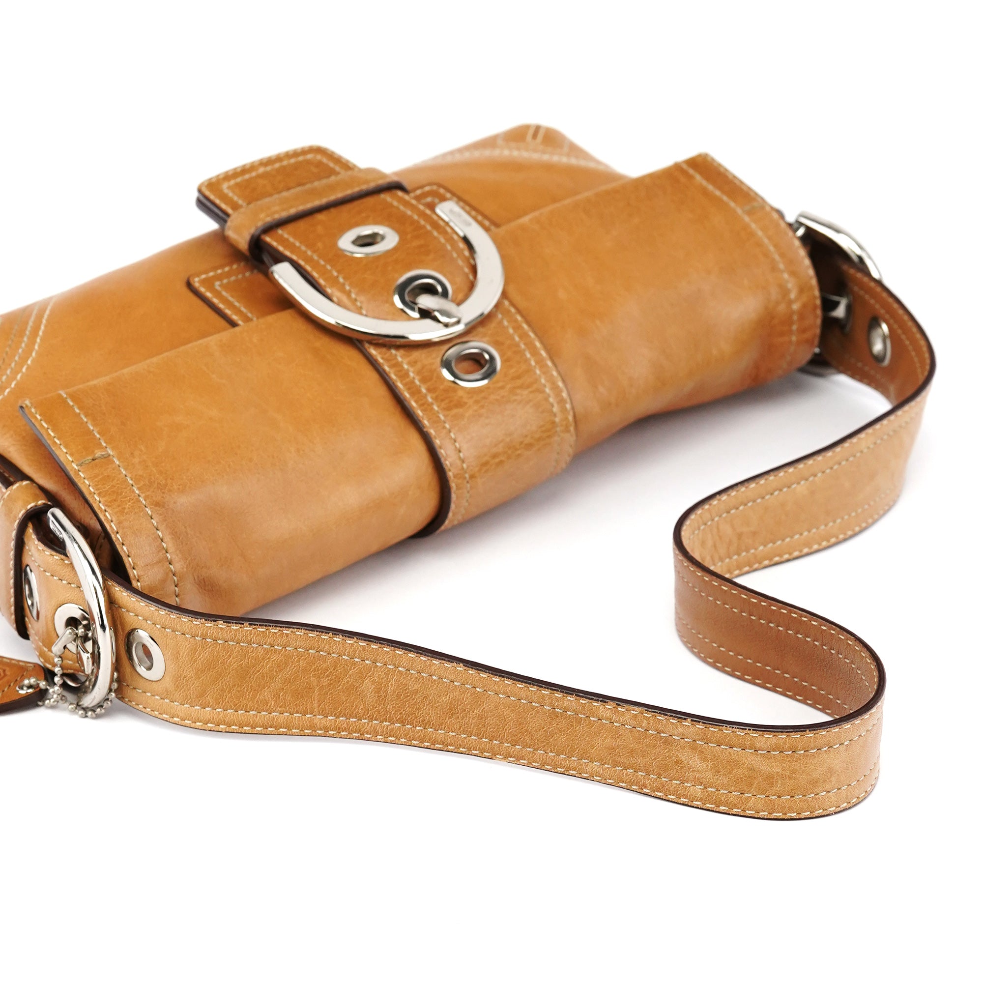 8A05 Tan Leather Soho Shoulder Bag