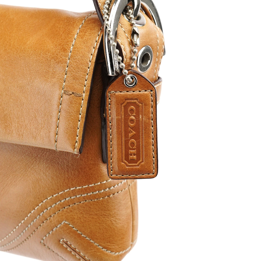 8A05 Tan Leather Soho Shoulder Bag
