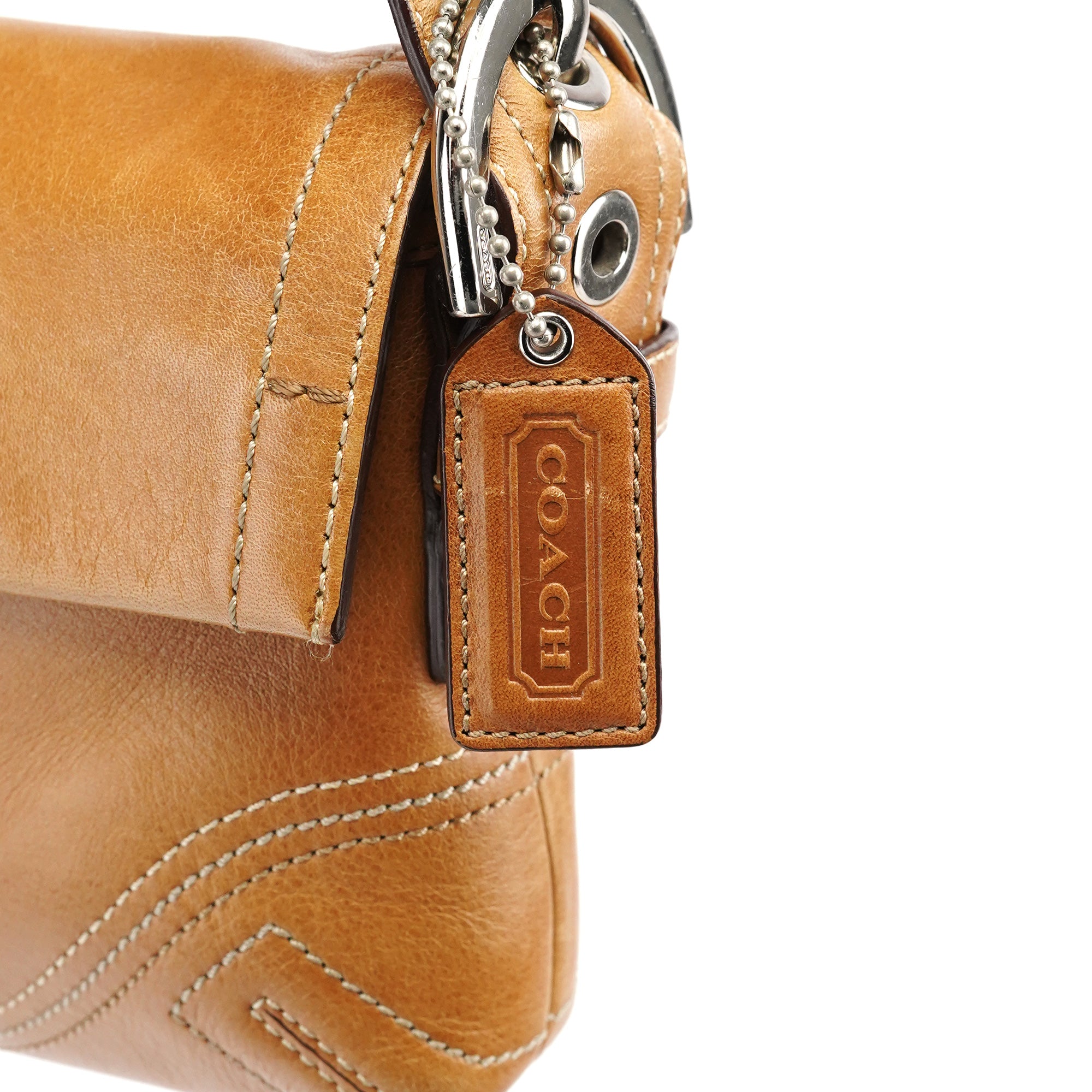 8A05 Tan Leather Soho Shoulder Bag
