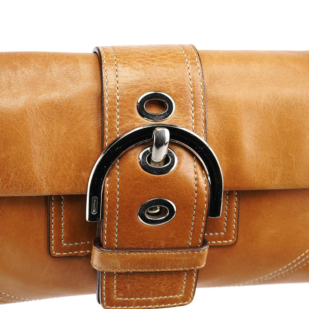 8A05 Tan Leather Soho Shoulder Bag