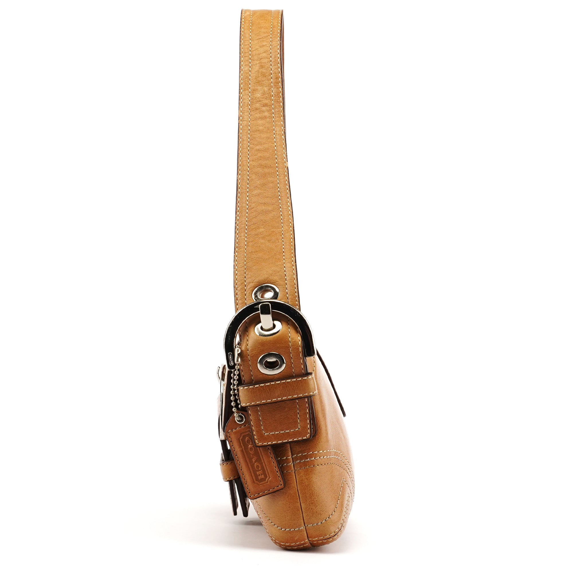 8A05 Tan Leather Soho Shoulder Bag