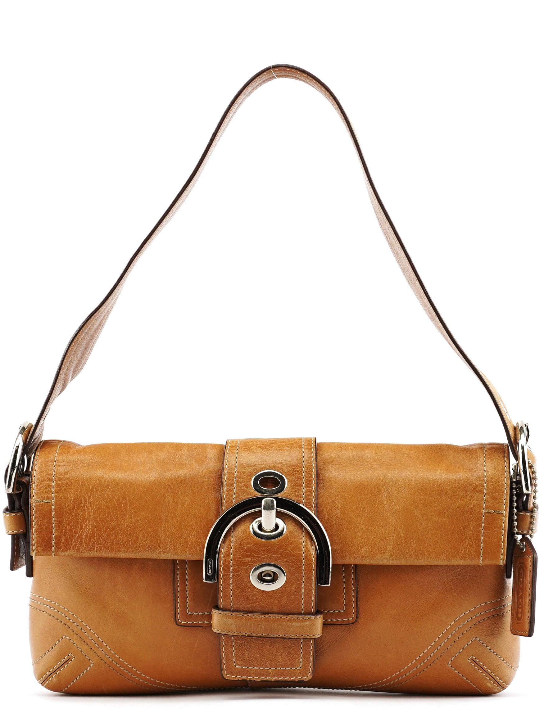 8A05 Tan Leather Soho Shoulder Bag