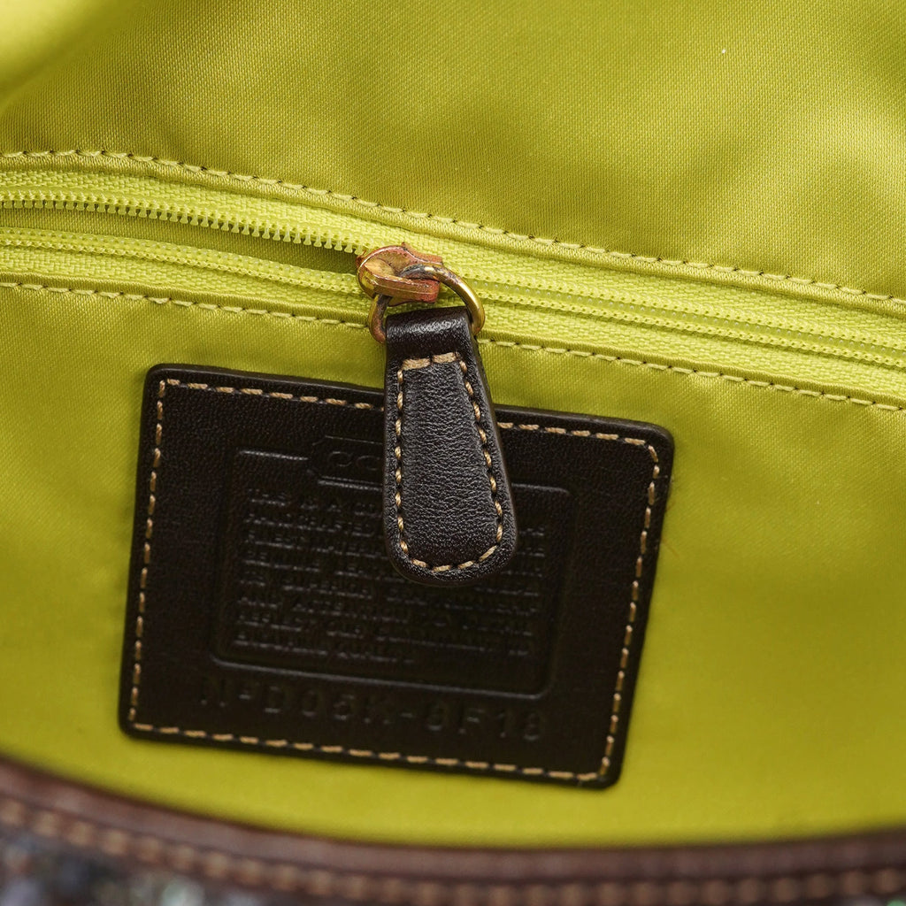 8F18 Brown Tweed Soho Shoulder Bag