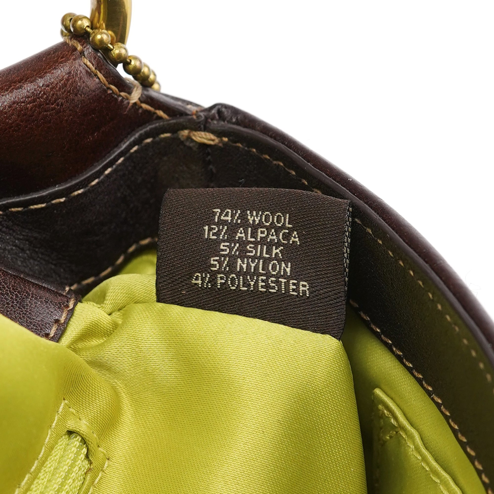 8F18 Brown Tweed Soho Shoulder Bag