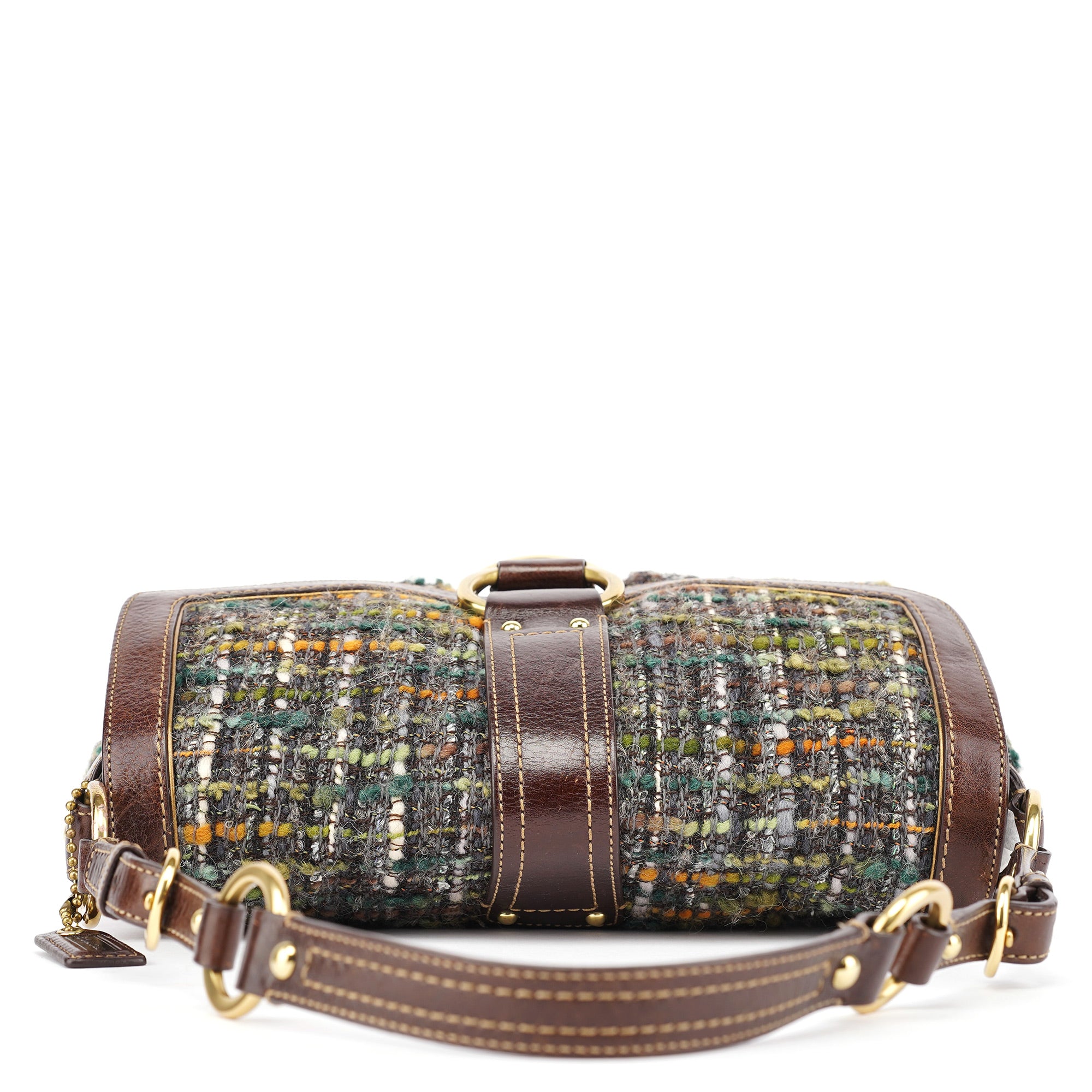 8F18 Brown Tweed Soho Shoulder Bag