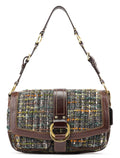 8F18 Brown Tweed Soho Shoulder Bag