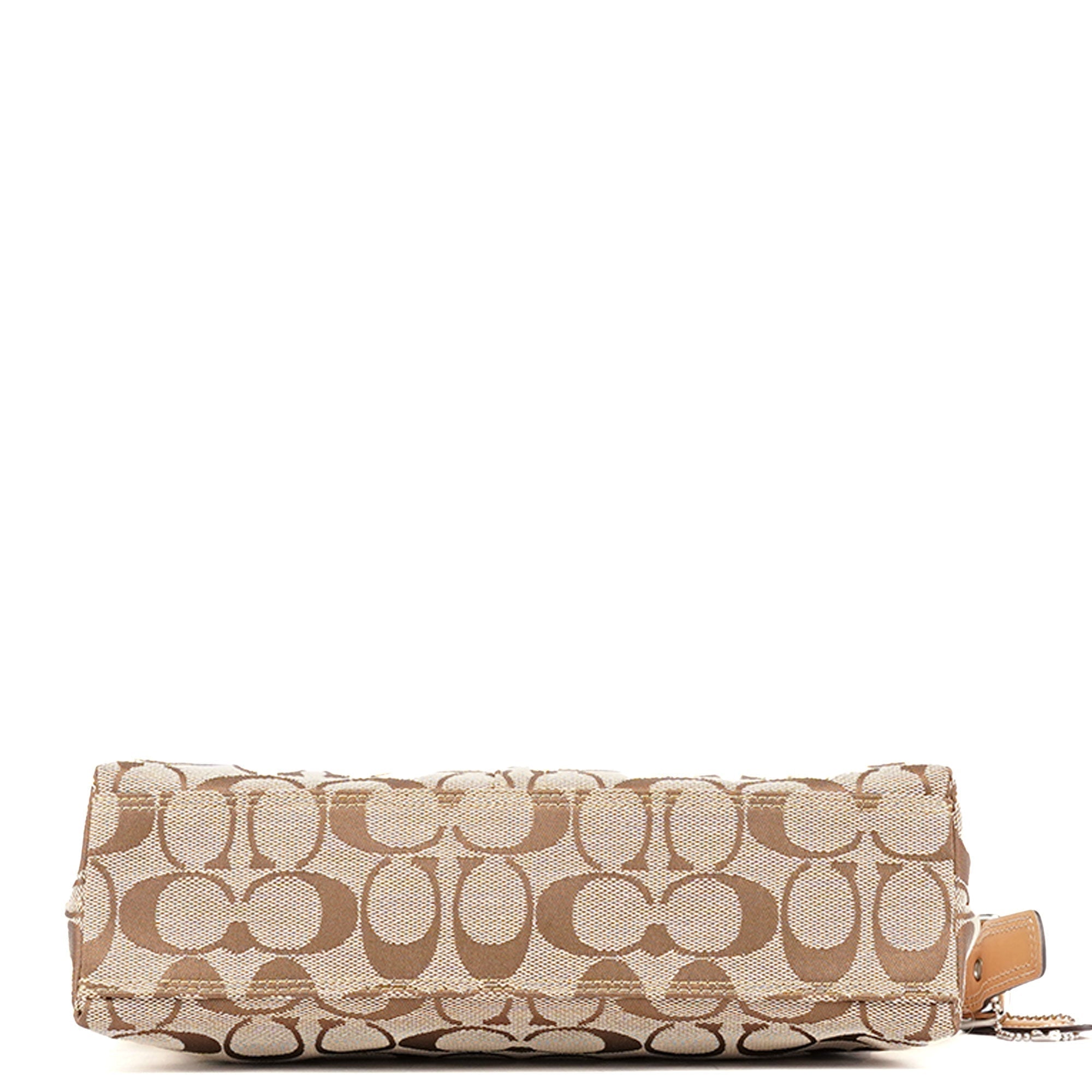 8K01 Beige Signature C Demi Shoulder Bag