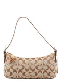 8K01 Beige Signature C Demi Shoulder Bag
