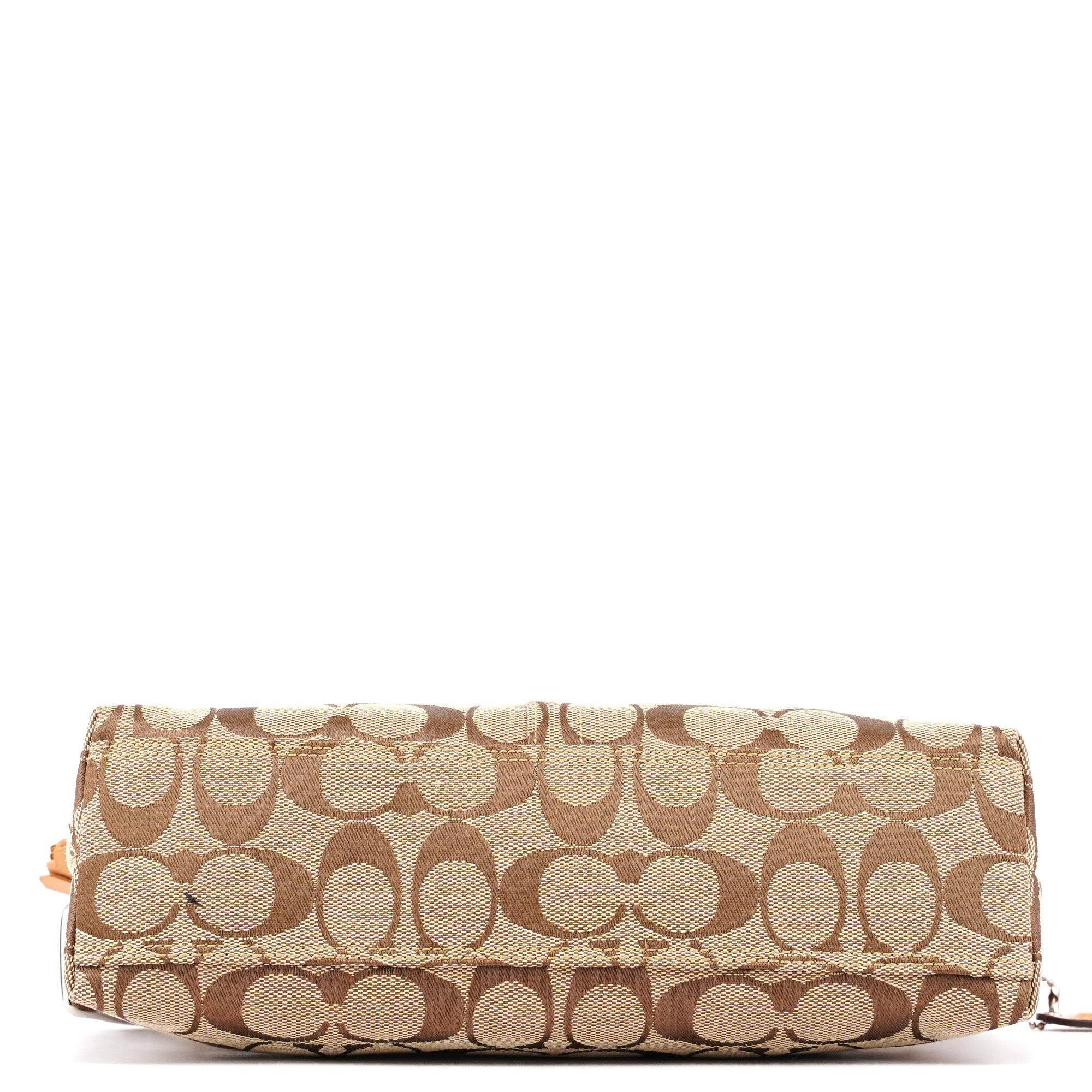 8K01 Beige Signature C Demi Shoulder Bag