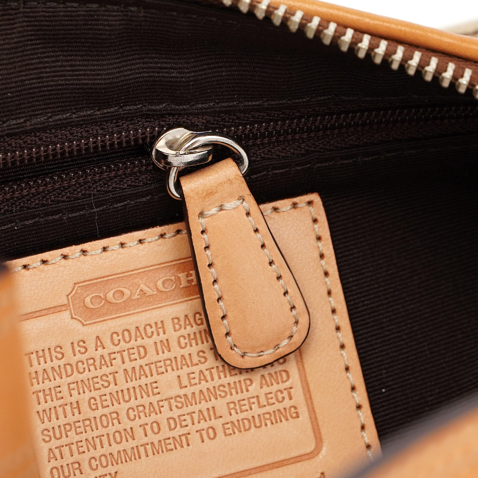 8K01 Beige Signature C Demi Shoulder Bag