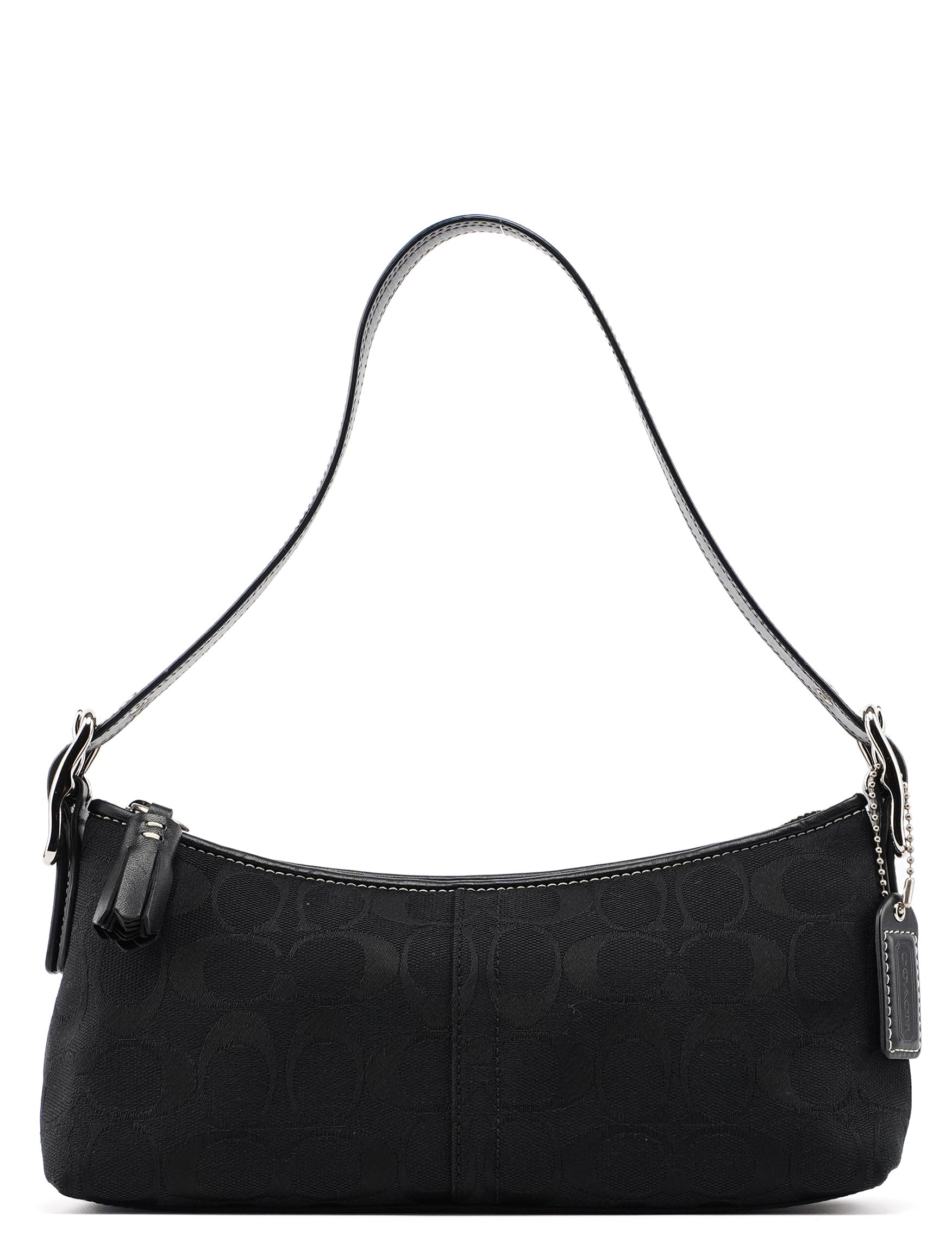 8K01 Black Signature C Demi Shoulder Bag