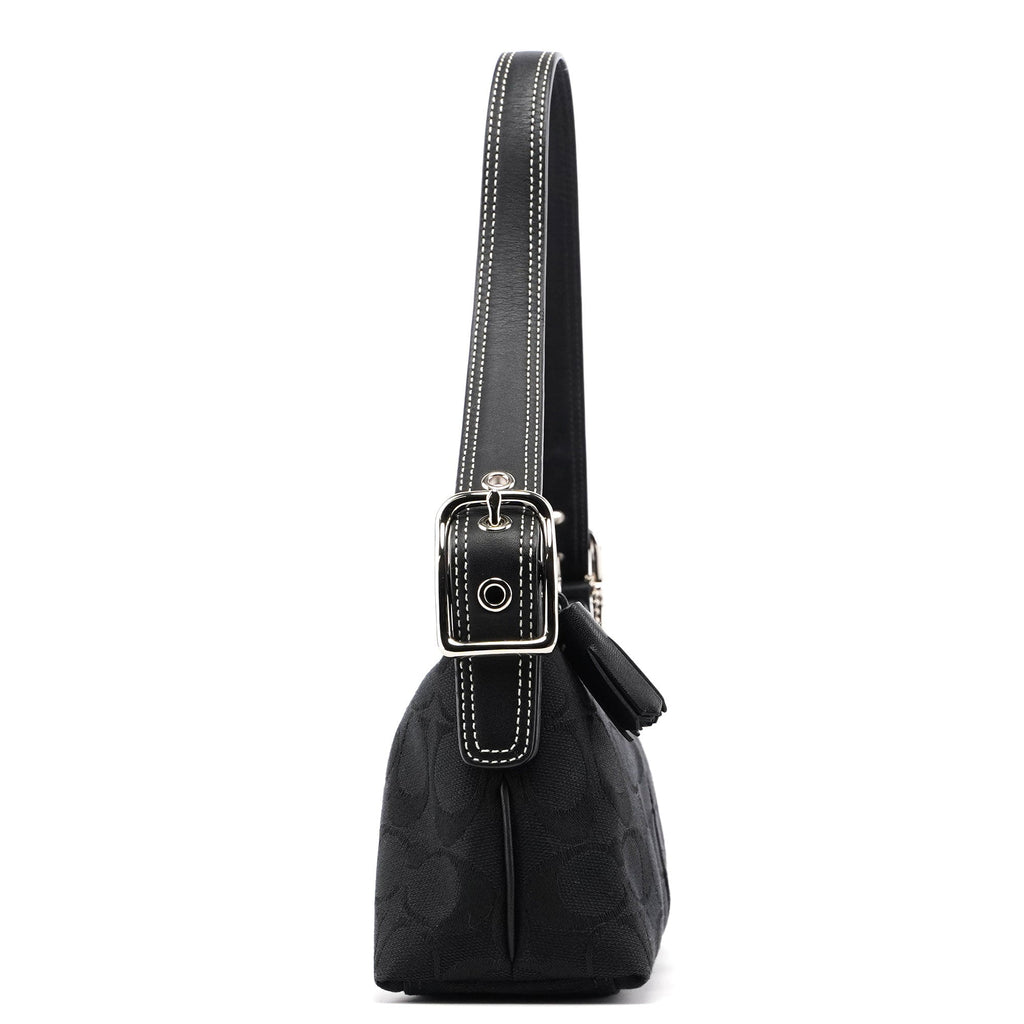 8K01 Black Signature C Demi Shoulder Bag